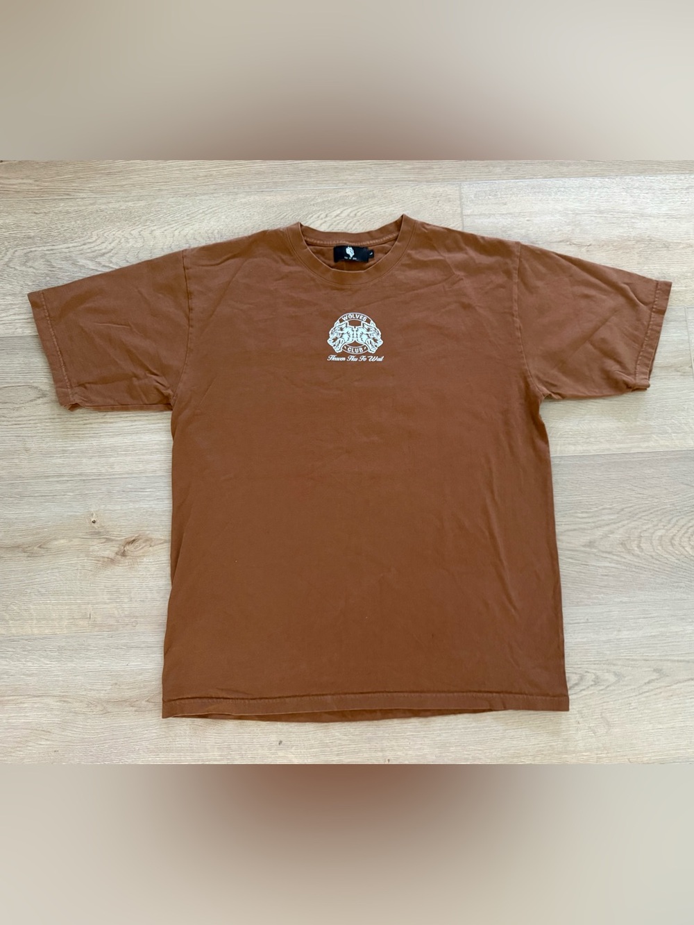 Darc Sport Wolves Club Heaven Has To Wait Limited Edition Tee L Brown